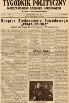 Tygodnik Polityczny Warszawskiego Dziennika Narodowego : wychodzi na każdą niedzielę. 1937, nr 21