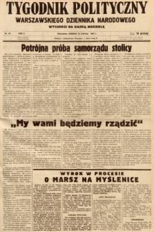 Tygodnik Polityczny Warszawskiego Dziennika Narodowego : wychodzi na każdą niedzielę. 1937, nr 24