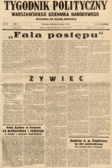 Tygodnik Polityczny Warszawskiego Dziennika Narodowego : wychodzi na każdą niedzielę. 1937, nr 25