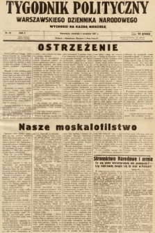 Tygodnik Polityczny Warszawskiego Dziennika Narodowego : wychodzi na każdą niedzielę. 1937, nr 36