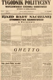 Tygodnik Polityczny Warszawskiego Dziennika Narodowego : wychodzi na każdą niedzielę. 1937, nr 44