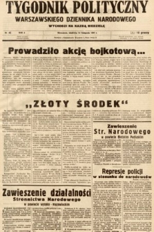 Tygodnik Polityczny Warszawskiego Dziennika Narodowego : wychodzi na każdą niedzielę. 1937, nr 46