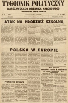 Tygodnik Polityczny Warszawskiego Dziennika Narodowego : wychodzi na każdą niedzielę. 1937, nr 50