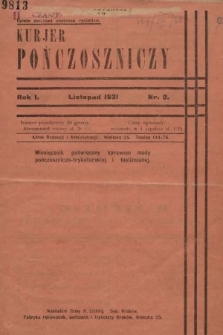 Kurjer Pończoszniczy : miesięcznik poświęcony sprawom mody pończoszniczo-trykotarskiej i bieliźnianej. 1931, nr 2