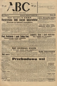 ABC : nowiny codzienne. 1937, nr 243 A
