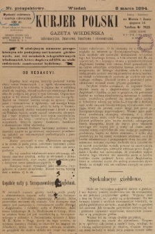 Kurjer Polski : gazeta wiedeńska informacyjna, finansowa, handlowa i ekonomiczna. 1894, nr prospektowy