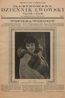Ilustrowany Dziennik Lwowski : teatr, film, radio. 1928, nr 7