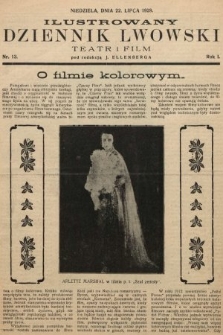 Ilustrowany Dziennik Lwowski : teatr, film, radio. 1928, nr 13