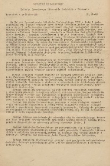 Biuletyn Informacyjny Związku Zawodowego Literatów Polskich w Krakowie. [1948], nr 17-18