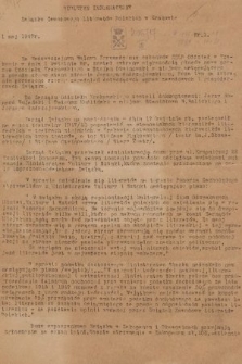 Biuletyn Informacyjny Związku Zawodowego Literatów Polskich w Krakowie. 1947, nr 1