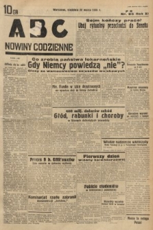 ABC : nowiny codzienne. 1936, nr 85