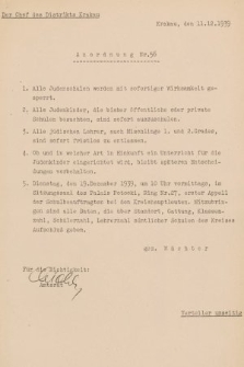 Anordnung. 1939, nr 56