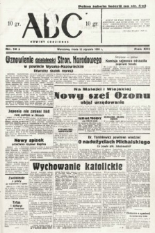 ABC : nowiny codzienne. 1938, nr 12 A