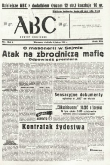 ABC : nowiny codzienne. 1938, nr 54 A