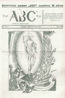 ABC : nowiny codzienne. 1938, nr 117 A