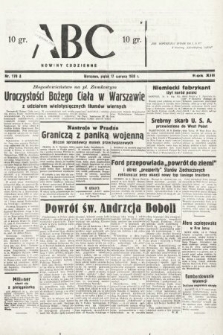 ABC : nowiny codzienne. 1938, nr 178 A