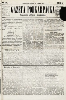 Gazeta Podkarpacka : czasopismo polityczne i ekonomiczne. 1875, nr 26