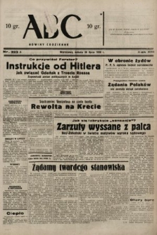 ABC : nowiny codzienne. 1938, nr 223 A