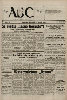 ABC : nowiny codzienne. 1938, nr 255 A