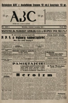 ABC : nowiny codzienne. 1938, nr 261 A