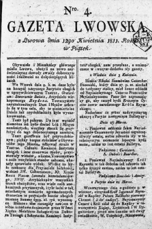 Gazeta Lwowska. 1811, nr 4