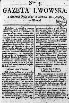 Gazeta Lwowska. 1811, nr 5