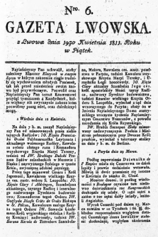 Gazeta Lwowska. 1811, nr 6