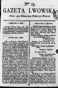Gazeta Lwowska. 1811, nr 13