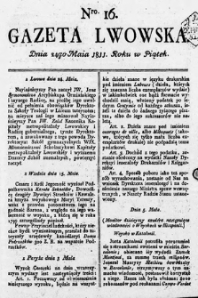 Gazeta Lwowska. 1811, nr 16
