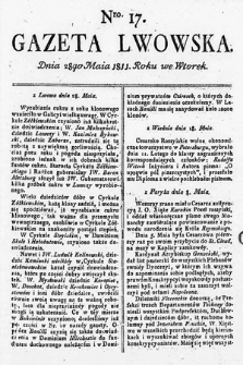 Gazeta Lwowska. 1811, nr 17