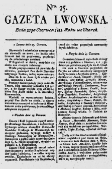 Gazeta Lwowska. 1811, nr 25
