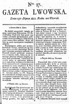Gazeta Lwowska. 1811, nr 27
