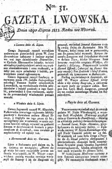 Gazeta Lwowska. 1811, nr 31