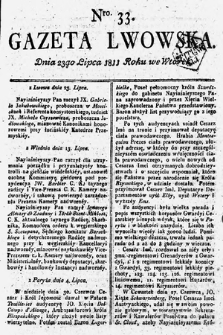 Gazeta Lwowska. 1811, nr 33