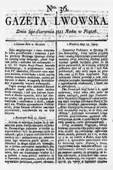 Gazeta Lwowska. 1811, nr 36