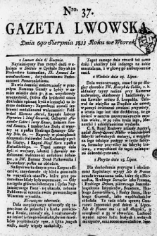 Gazeta Lwowska. 1811, nr 37