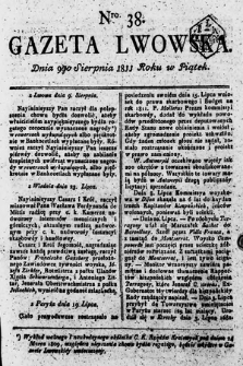 Gazeta Lwowska. 1811, nr 38