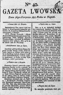 Gazeta Lwowska. 1811, nr 40