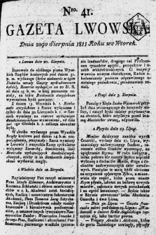 Gazeta Lwowska. 1811, nr 41