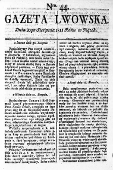 Gazeta Lwowska. 1811, nr 44