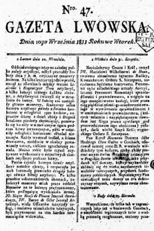 Gazeta Lwowska. 1811, nr 47