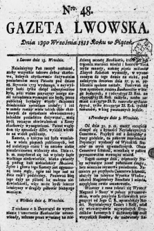 Gazeta Lwowska. 1811, nr 48