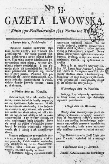 Gazeta Lwowska. 1811, nr 53