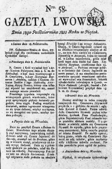 Gazeta Lwowska. 1811, nr 58