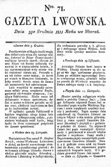 Gazeta Lwowska. 1811, nr 71