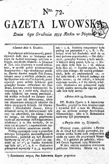 Gazeta Lwowska. 1811, nr 72