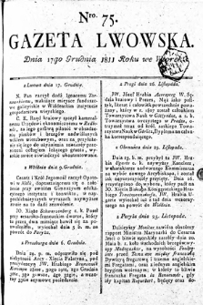 Gazeta Lwowska. 1811, nr 75