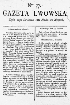 Gazeta Lwowska. 1811, nr 77