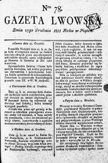 Gazeta Lwowska. 1811, nr 78