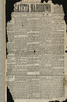 Gazeta Narodowa. 1889, nr 1